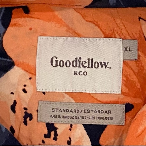 Men’s GOODFELLOW & CO Hawaiian Print Button Down size XL - Picture 2 of 3